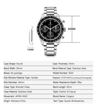 Corgeut 9005 VK63 Movement Sapphire Mirror 100m waterproof