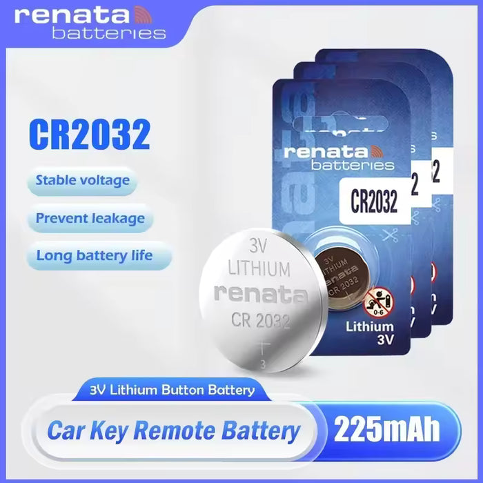 Renata CR2032 CR2016 CR2025 CR1225 CR2325 CR2320 CR2477 Battery 1PCS/PACK