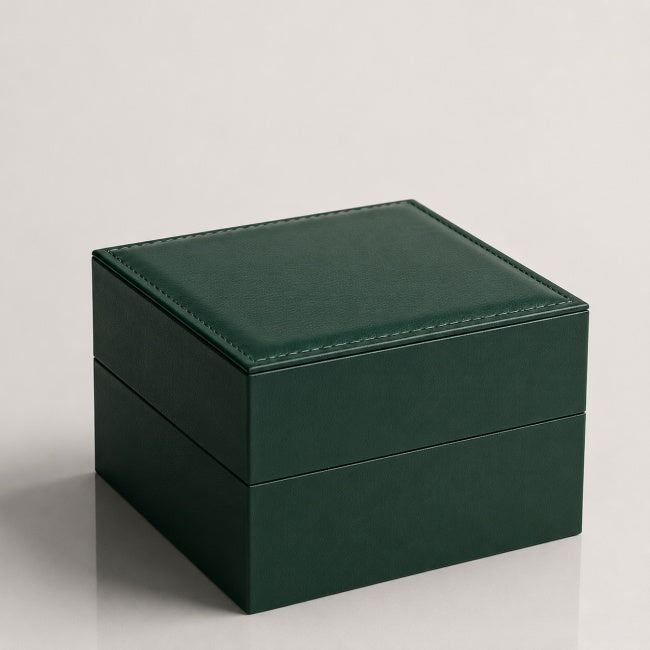 NEITON-4001 Vintage Forest Green 3-Slot Watch Box