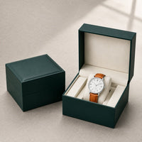 NEITON-4001 Vintage Forest Green 3-Slot Watch Box