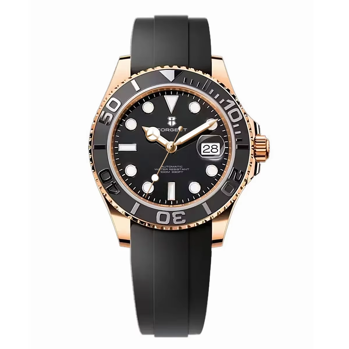 Corgeut 6001 NH35 Movement Sapphire Mirror 100m waterproof