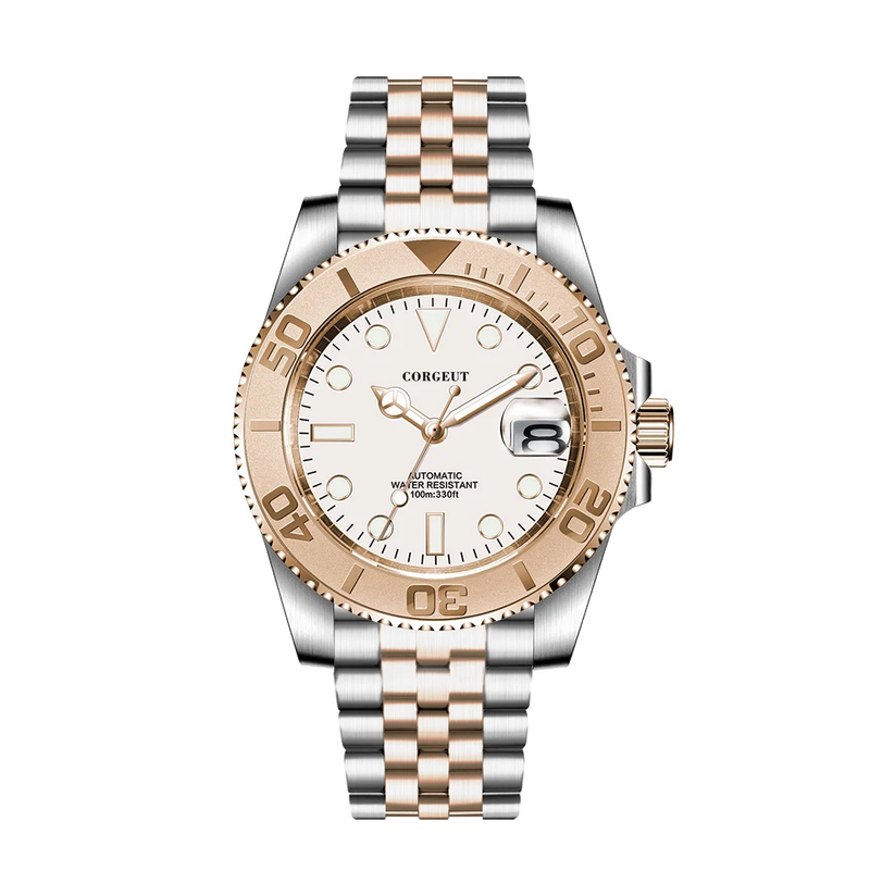 Corgeut 6001 NH35 Movement Sapphire Mirror 100m waterproof
