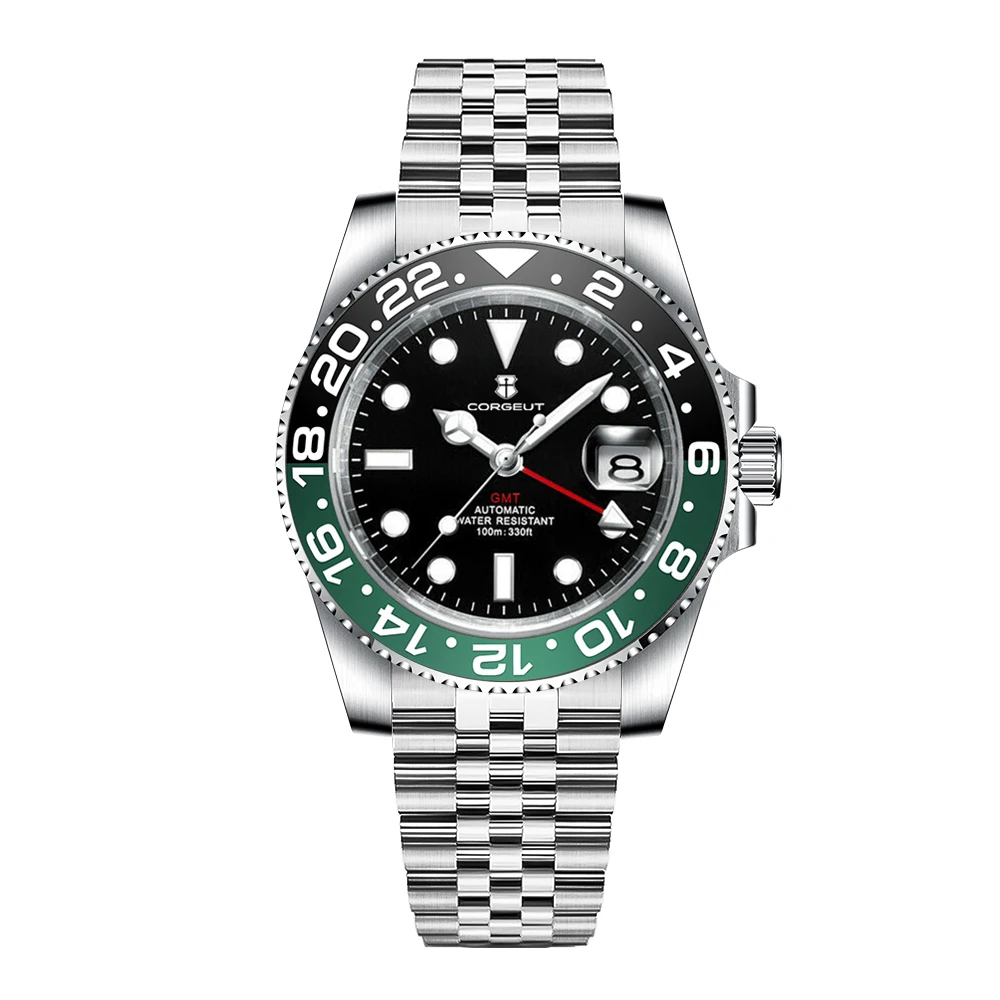 Corgeut 6001 NH34 Movement Sapphire Mirror 100m waterproof