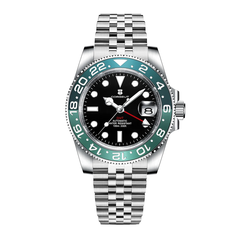 Corgeut 6001 NH34 Movement Sapphire Mirror 100m waterproof