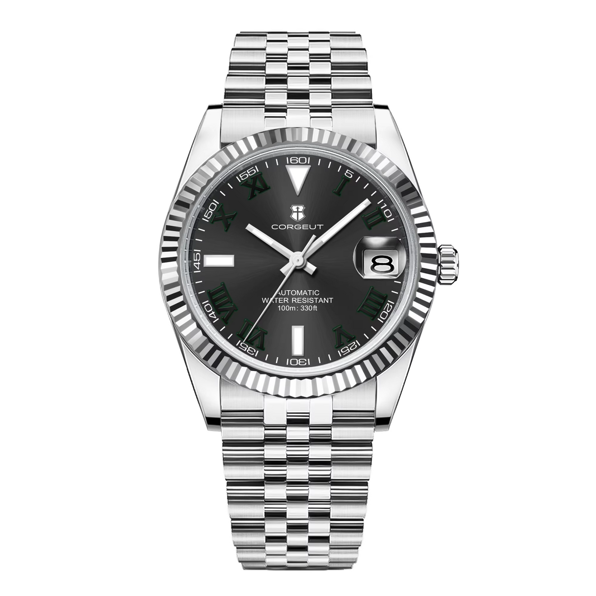 Corgeut 6002 NH35 Movement Sapphire Mirror 100m waterproof