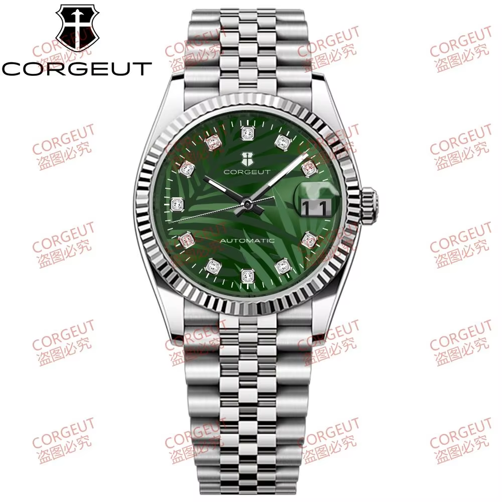 Corgeut 6002 NH35 Movement Sapphire Mirror 100m waterproof