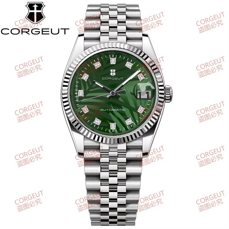 Corgeut 6002 NH35 Movement Sapphire Mirror 100m waterproof