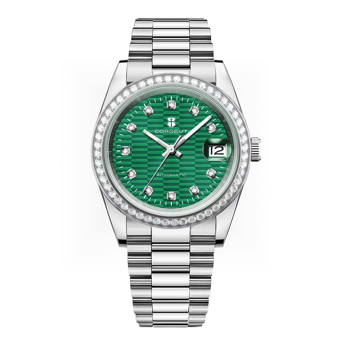 Corgeut 6002 NH35 Movement Sapphire Mirror 100m waterproof