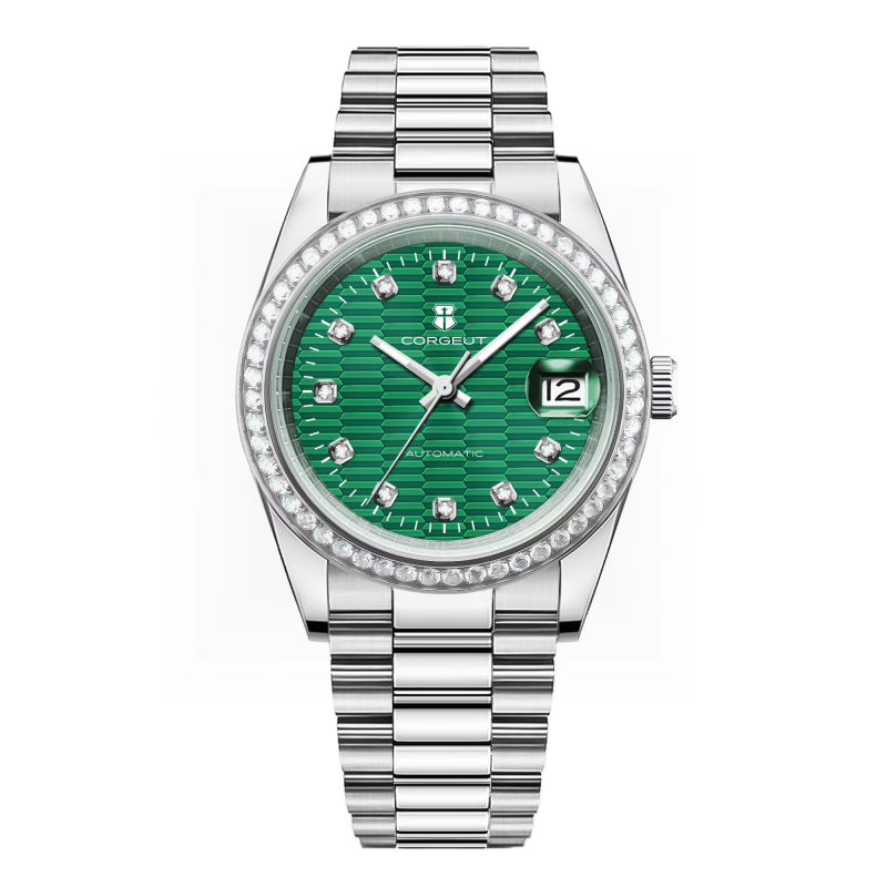 Corgeut 6002 NH35 Movement Sapphire Mirror 100m waterproof