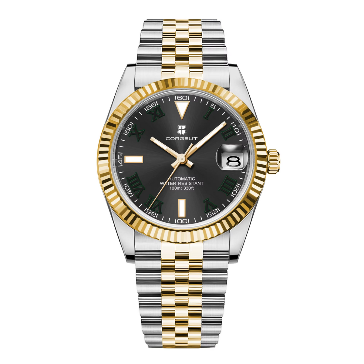 Corgeut 6002 NH35 Movement Sapphire Mirror 100m waterproof