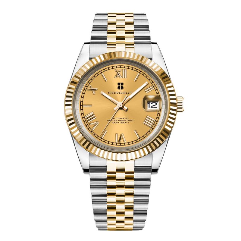 Corgeut 6002 NH35 Movement Sapphire Mirror 100m waterproof