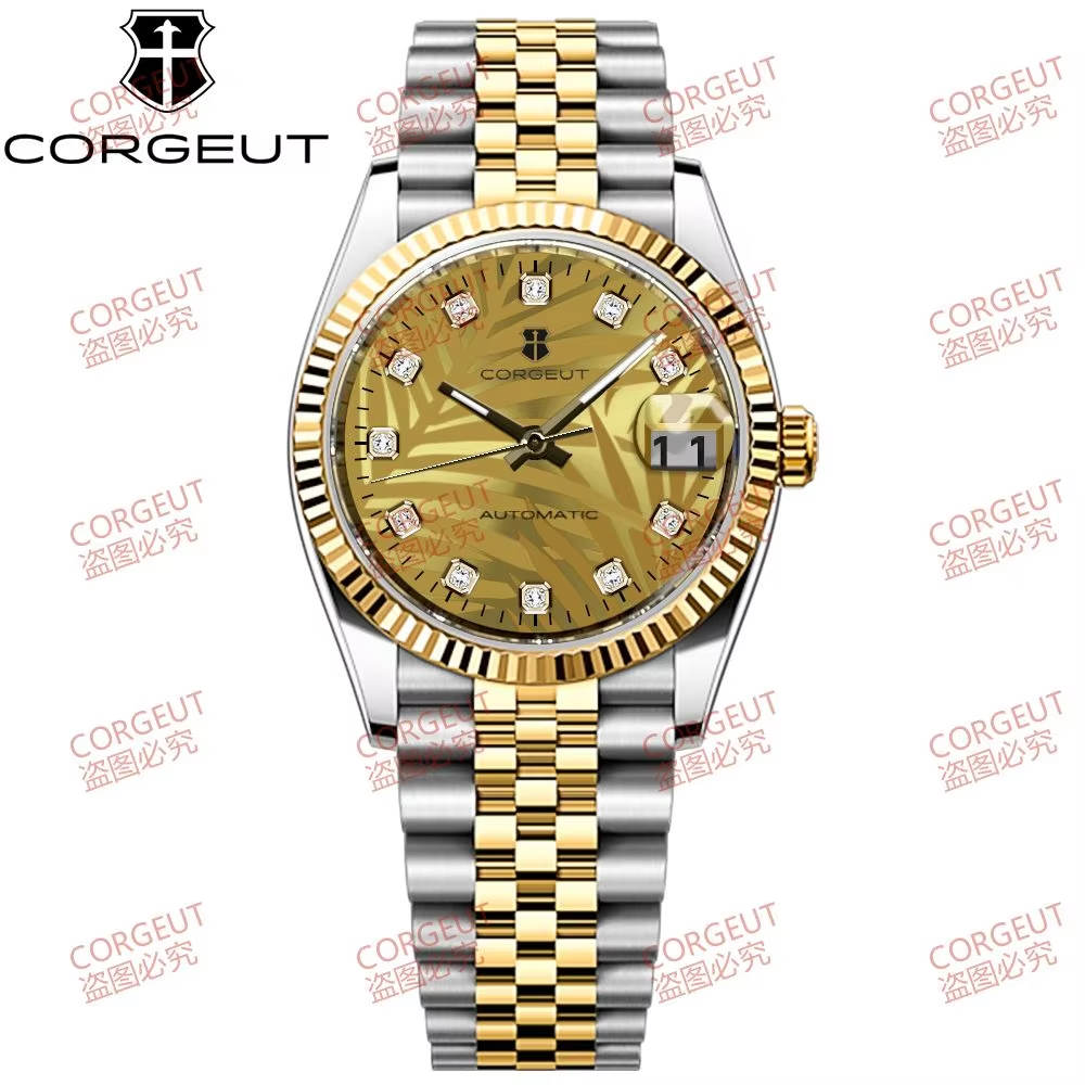 Corgeut 6002 NH35 Movement Sapphire Mirror 100m waterproof