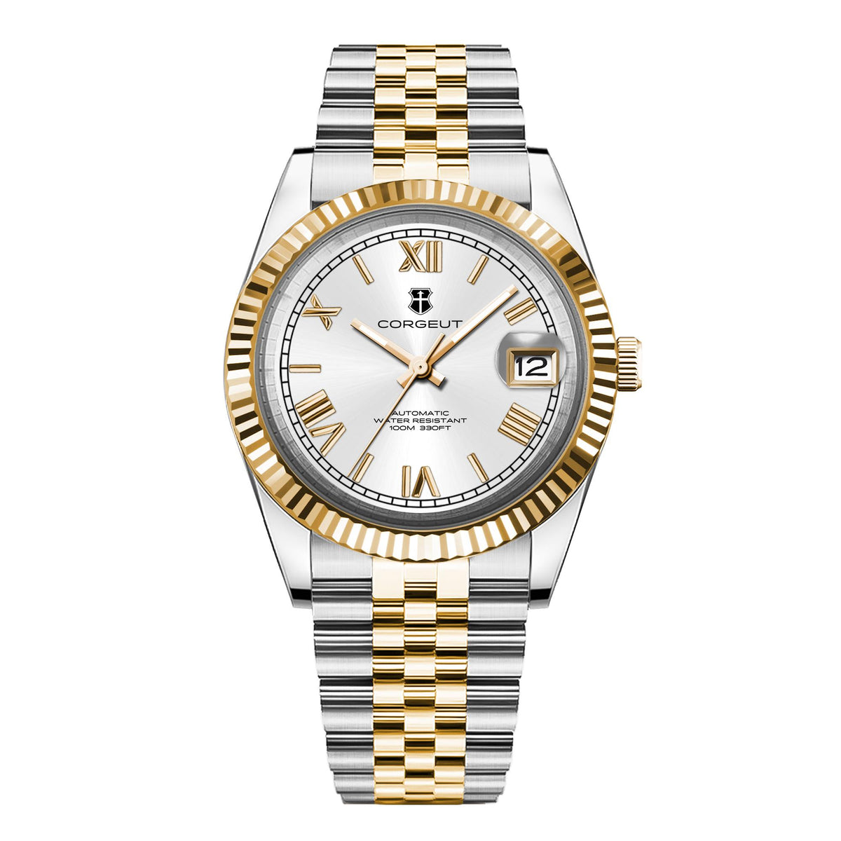 Corgeut 6002 NH35 Movement Sapphire Mirror 100m waterproof