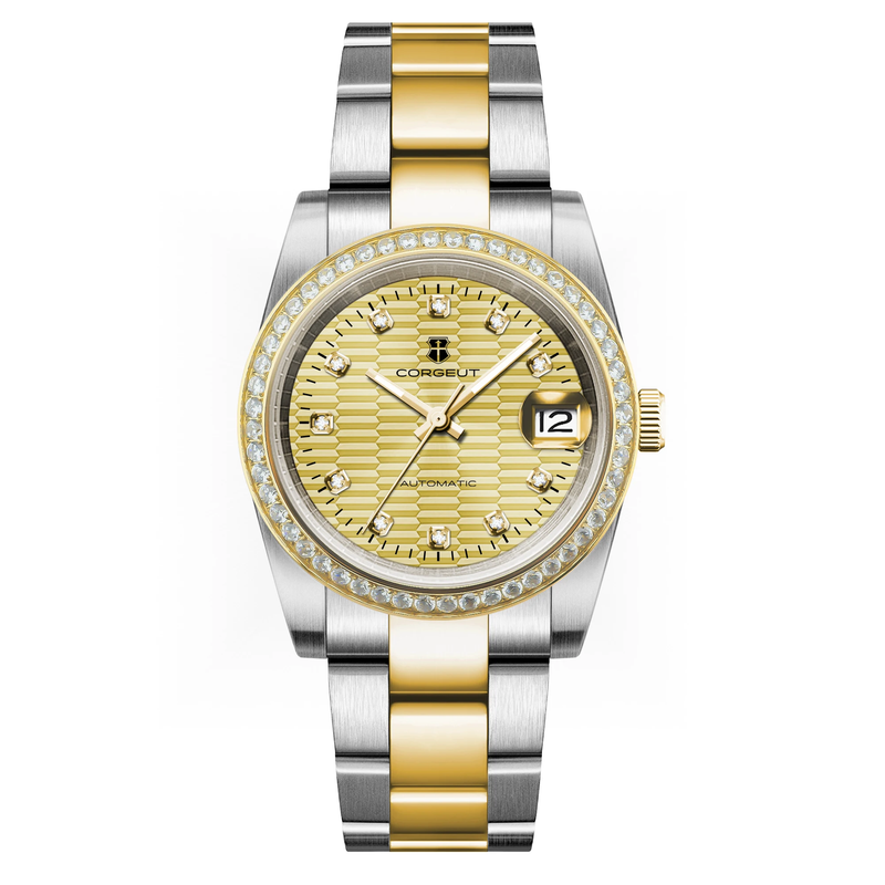 Corgeut 6002 NH35 Movement Sapphire Mirror 100m waterproof