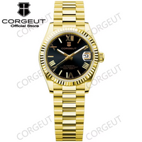 Corgeut 6002 NH35 Movement Sapphire Mirror 100m waterproof
