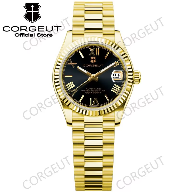 Corgeut 6002 NH35 Movement Sapphire Mirror 100m waterproof