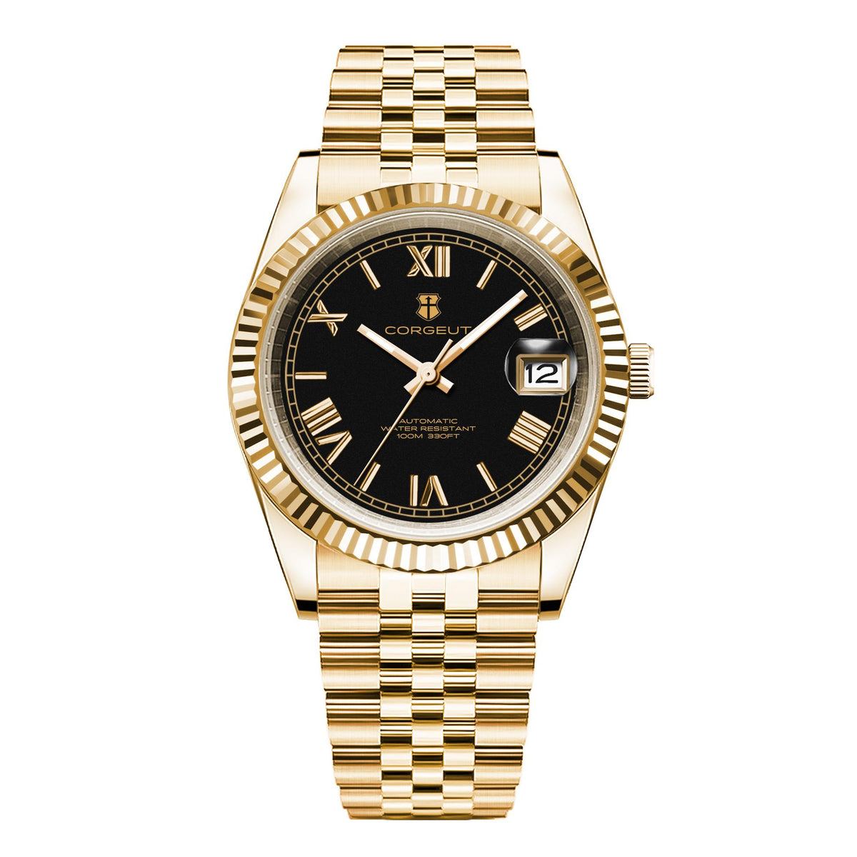 Corgeut 6002 NH35 Movement Sapphire Mirror 100m waterproof