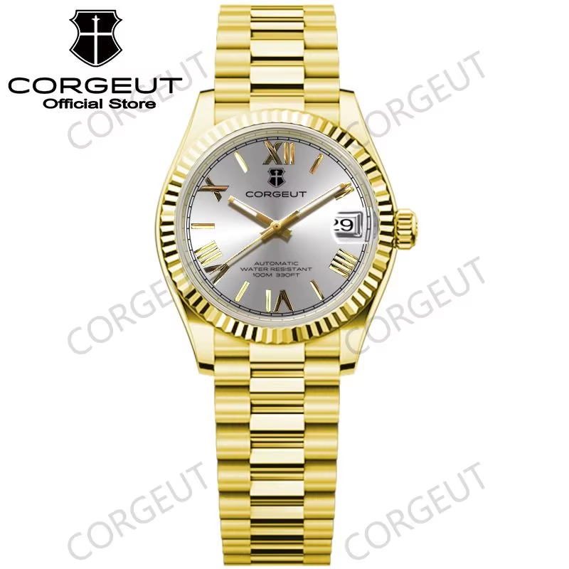 Corgeut 6002 NH35 Movement Sapphire Mirror 100m waterproof