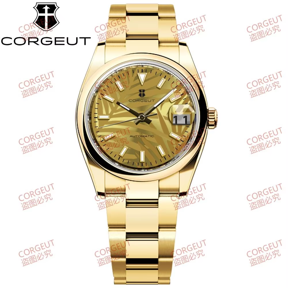 Corgeut 6002 NH35 Movement Sapphire Mirror 100m waterproof