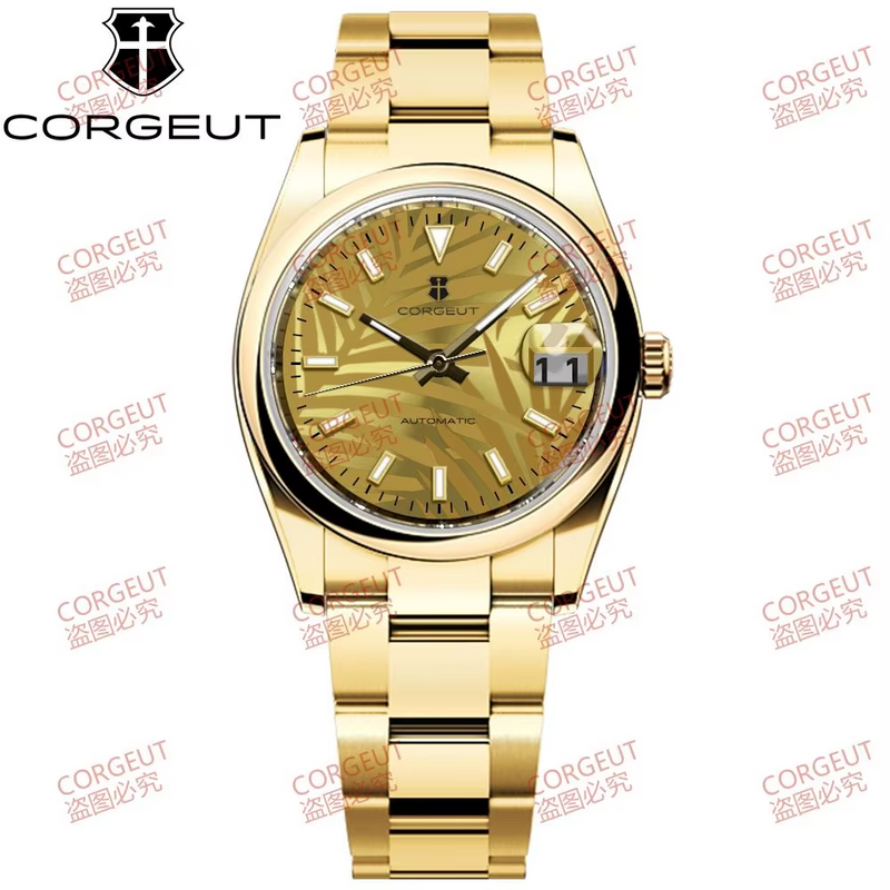 Corgeut 6002 NH35 Movement Sapphire Mirror 100m waterproof