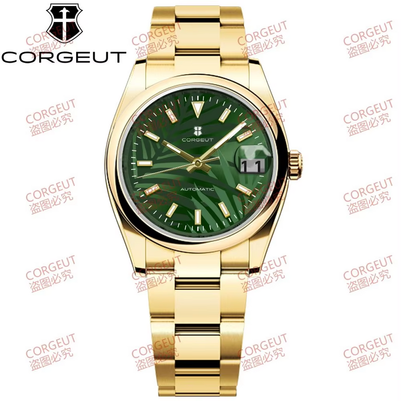 Corgeut 6002 NH35 Movement Sapphire Mirror 100m waterproof