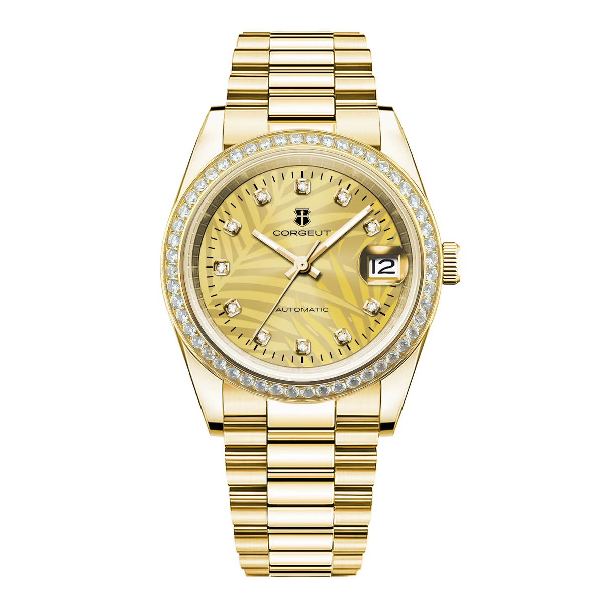 Corgeut 6002 NH35 Movement Sapphire Mirror 100m waterproof