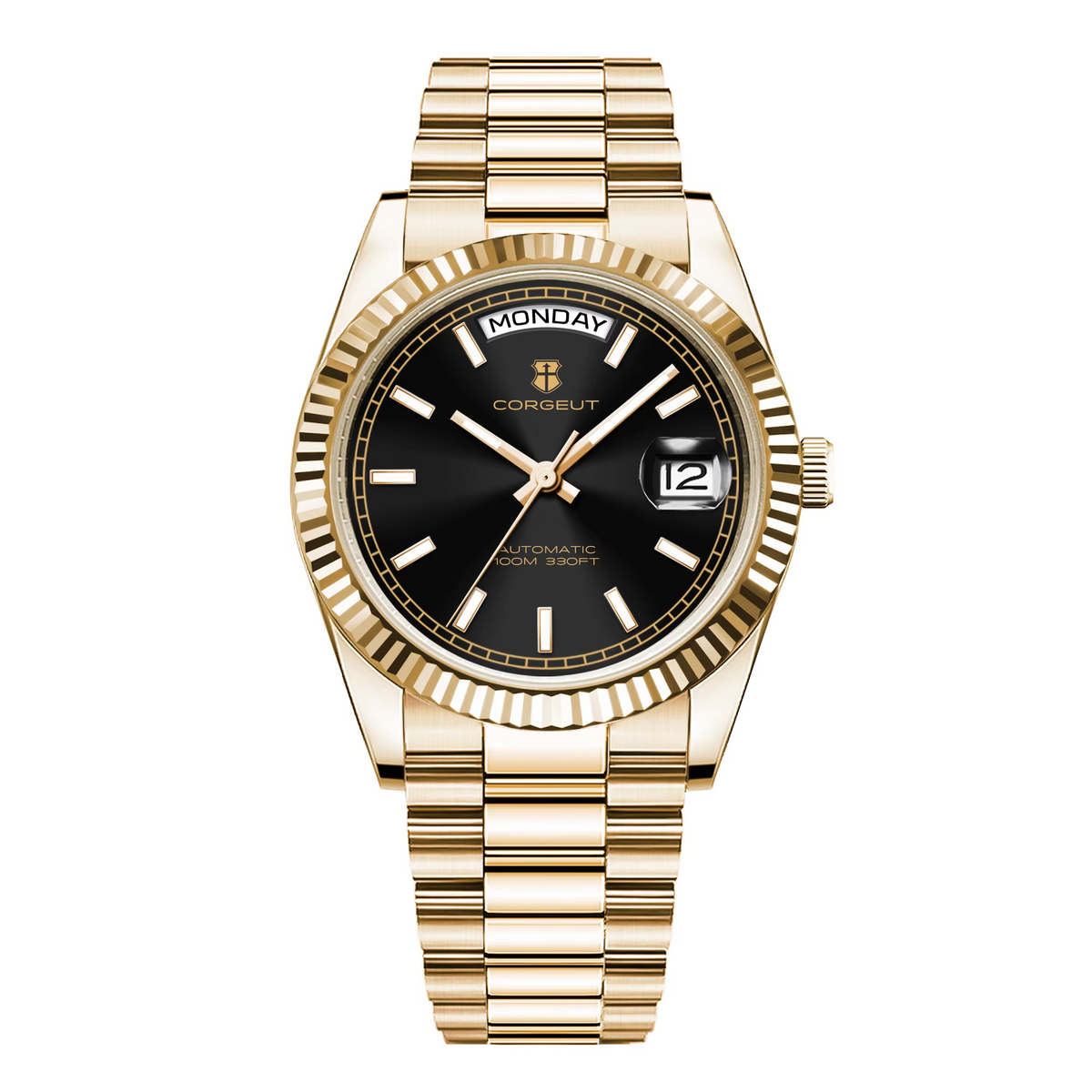 Corgeut 6002 NH36 Movement Sapphire Mirror 100m waterproof