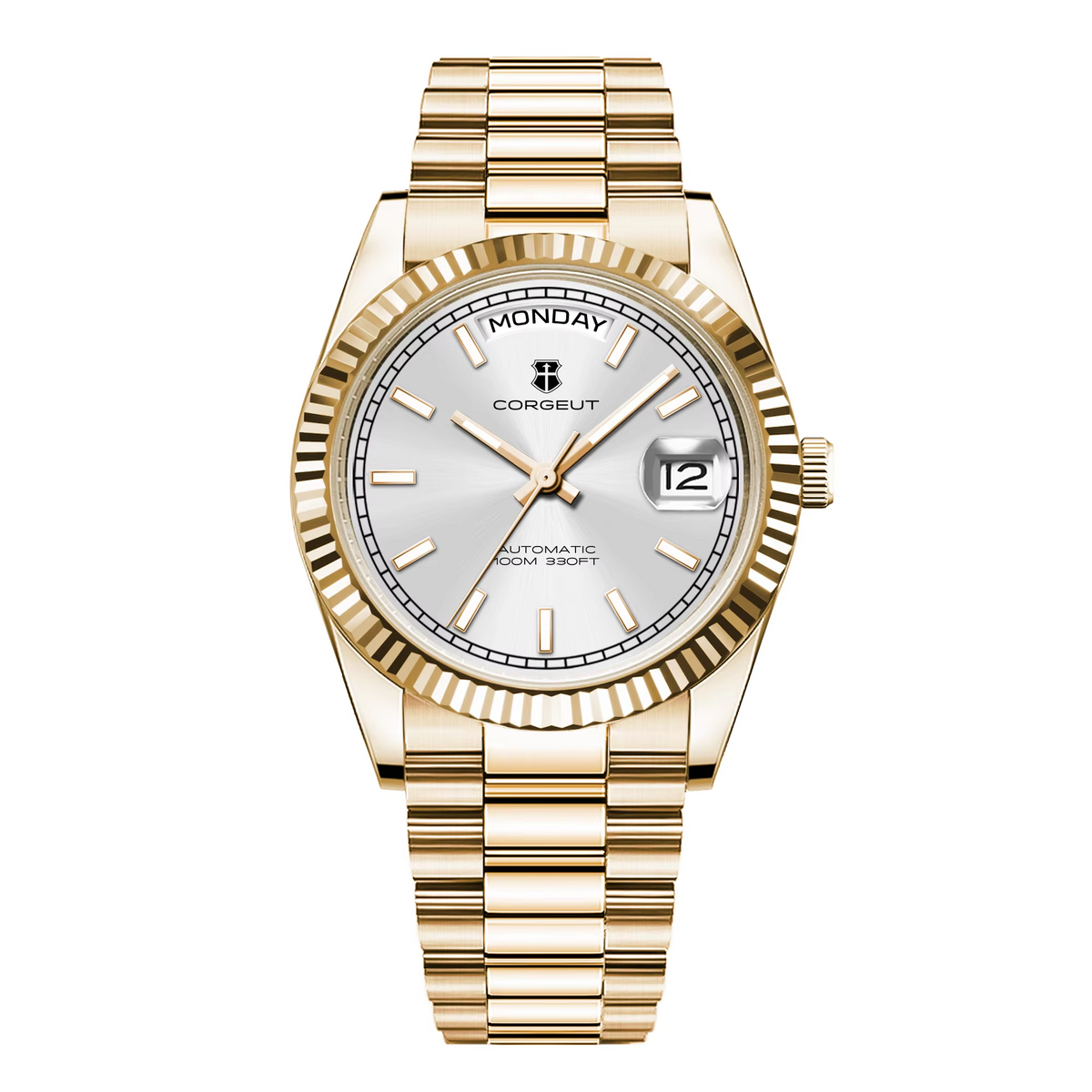 Corgeut 6002 NH36 Movement Sapphire Mirror 100m waterproof