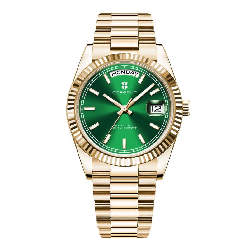 Corgeut 6002L ST1644 Movement Sapphire Mirror 200m waterproof