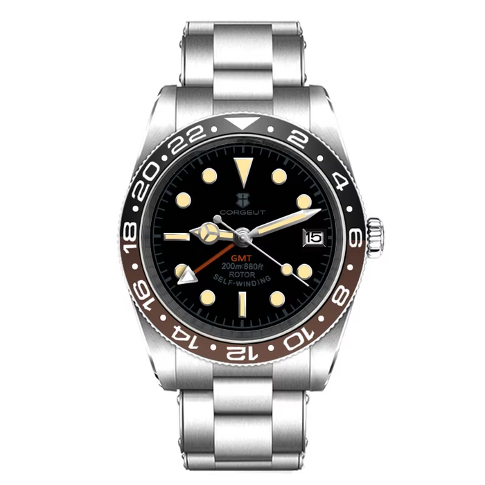 Corgeut 6003 NH35 Movement Sapphire Mirror 200m waterproof