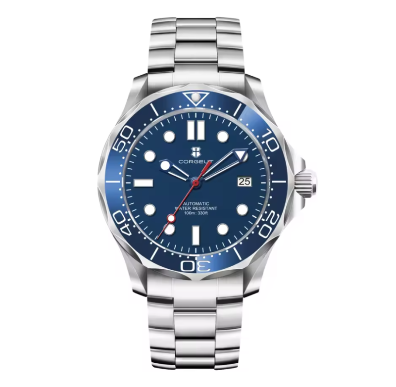 Corgeut 6008 NH35 Movement Sapphire Mirror 100m waterproof