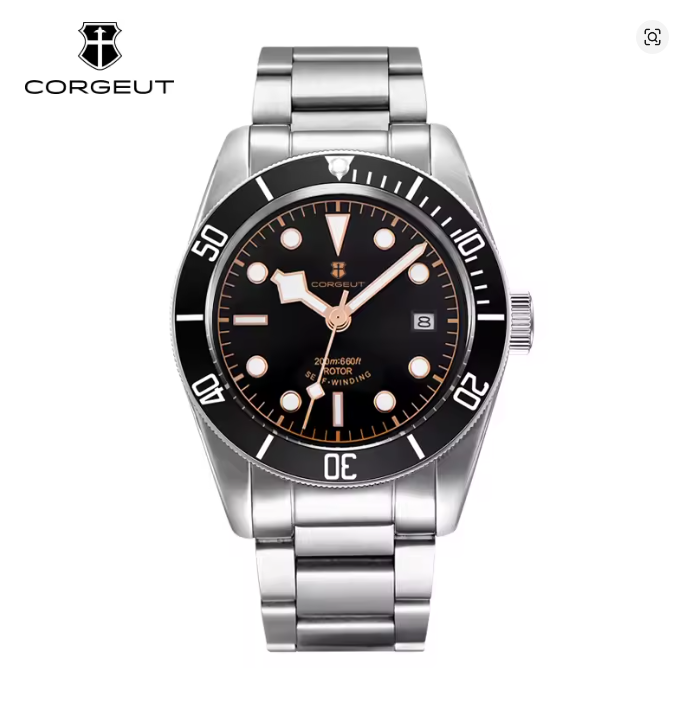 Corgeut 6009 NH35 Movement Sapphire Mirror 200m waterproof