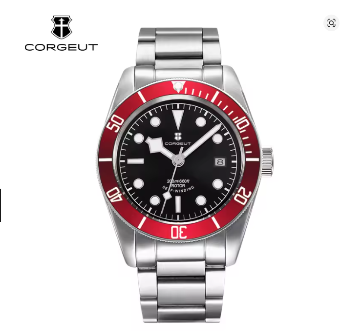 Corgeut 6009 NH35 Movement Sapphire Mirror 200m waterproof