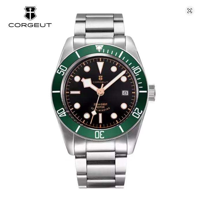 Corgeut 6009 NH35 Movement Sapphire Mirror 200m waterproof