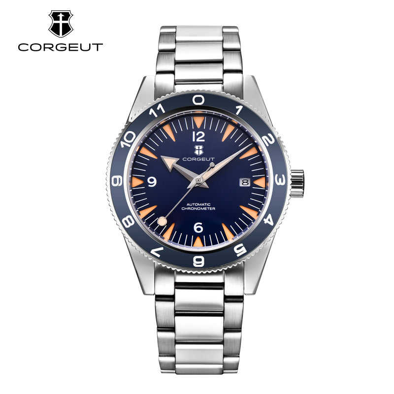 Corgeut 6013 NH35 Movement Sapphire Mirror 100m waterproof