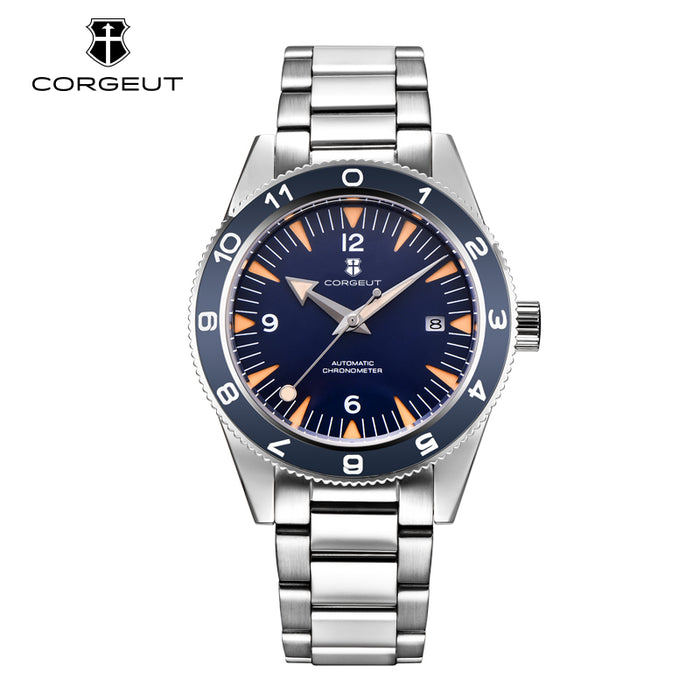 Corgeut 6013 NH35 Movement Sapphire Mirror 100m waterproof