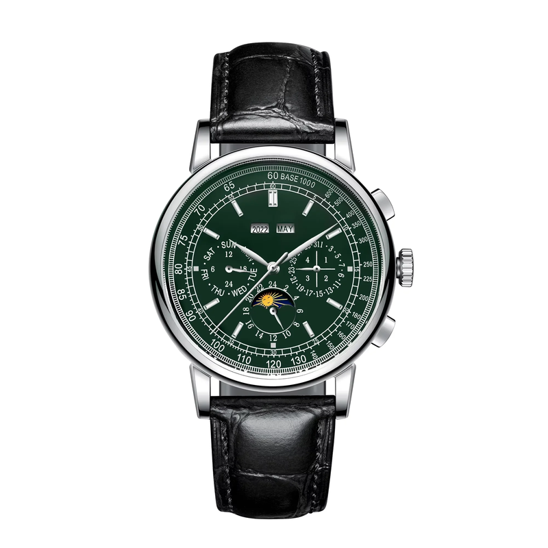 Corgeut 6016 Seagull Movement Sapphire Mirror 30m waterproof