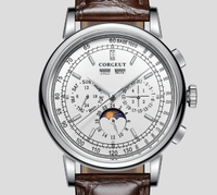 Corgeut 6016 Seagull Movement Sapphire Mirror 30m waterproof