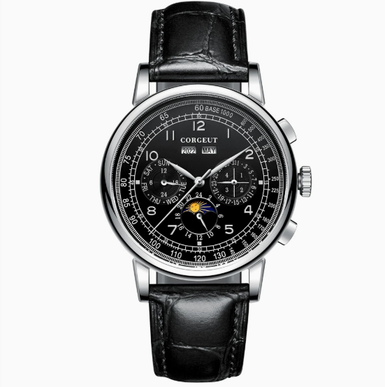 Corgeut 6016 Seagull Movement Sapphire Mirror 30m waterproof