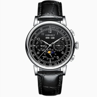 Corgeut 6016 Seagull Movement Sapphire Mirror 30m waterproof