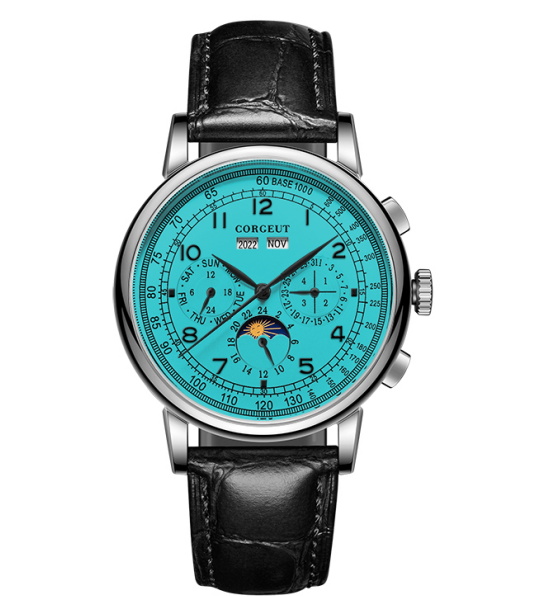 Corgeut 6016 Seagull Movement Sapphire Mirror 30m waterproof