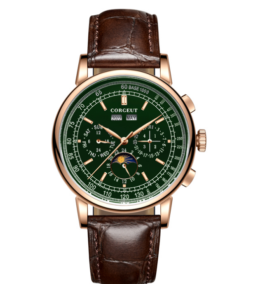 Corgeut 6016 Seagull Movement Sapphire Mirror 30m waterproof