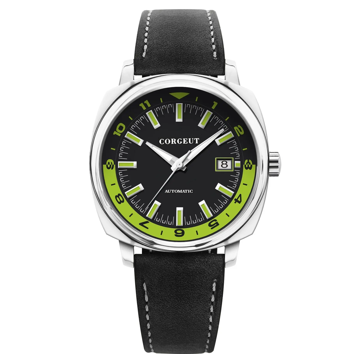 Corgeut 6018 NH35 Movement Sapphire Mirror 100m waterproof