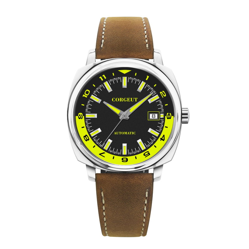 Corgeut 6018 NH35 Movement Sapphire Mirror 100m waterproof