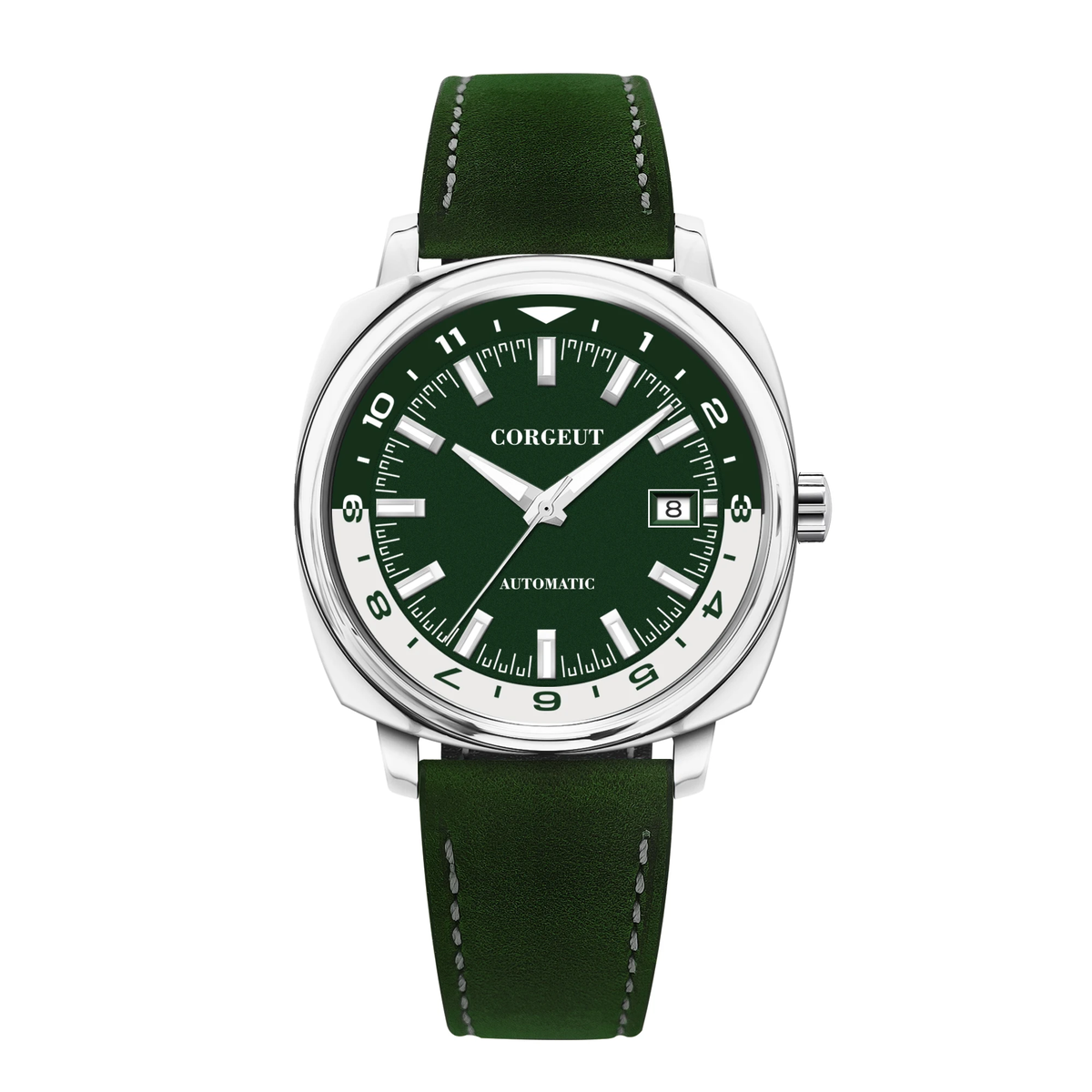 Corgeut 6018 NH35 Movement Sapphire Mirror 100m waterproof