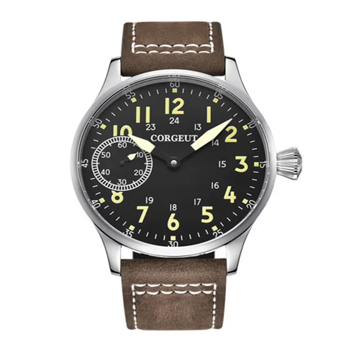 Corgeut 6023 ST3600 Movement Sapphire Mirror 30m waterproof