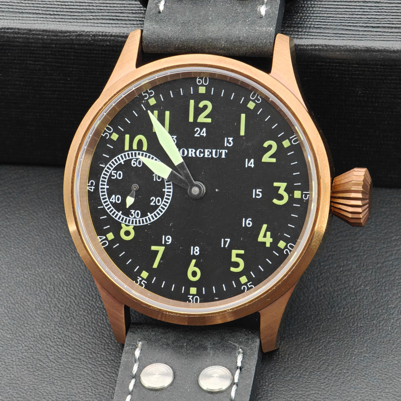 Corgeut 6025 ST3600 Movement Sapphire Mirror 30m Waterproof