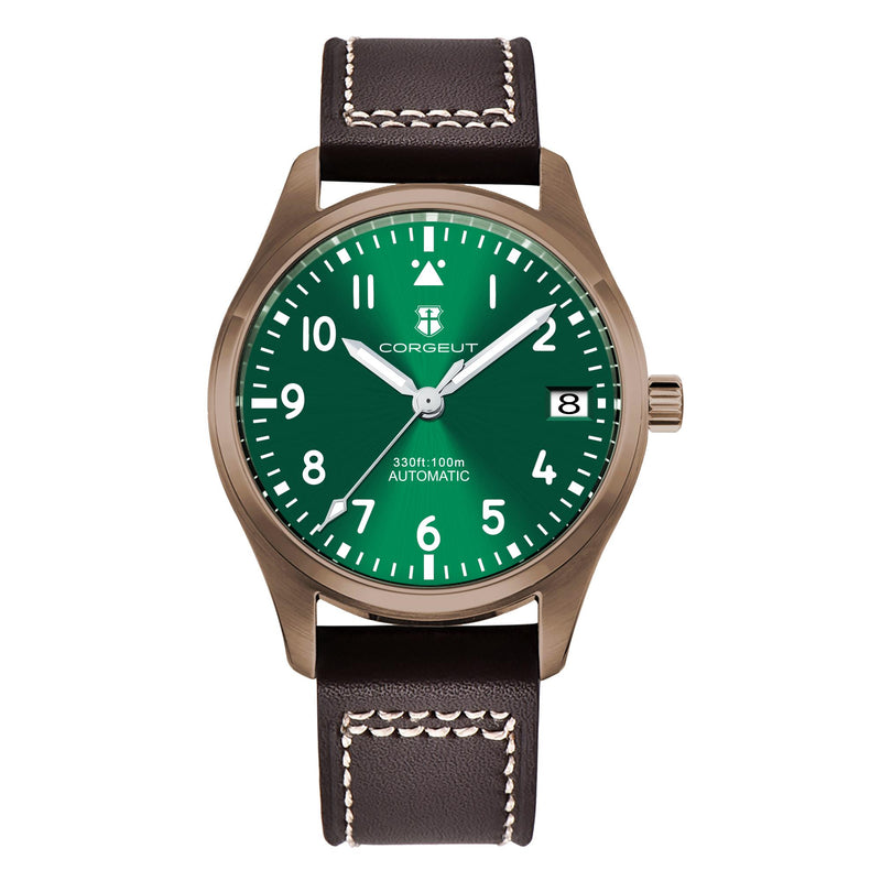 Corgeut 6026 NH35 Movement Sapphire Mirror 100m waterproof