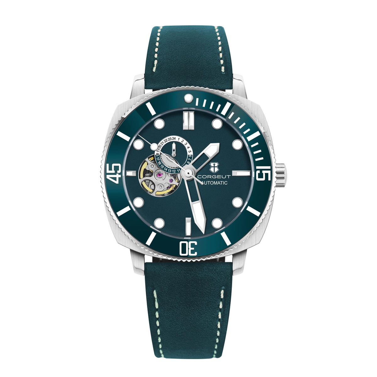 Corgeut 6030 NH39 Movement Sapphire Mirror 100m waterproof