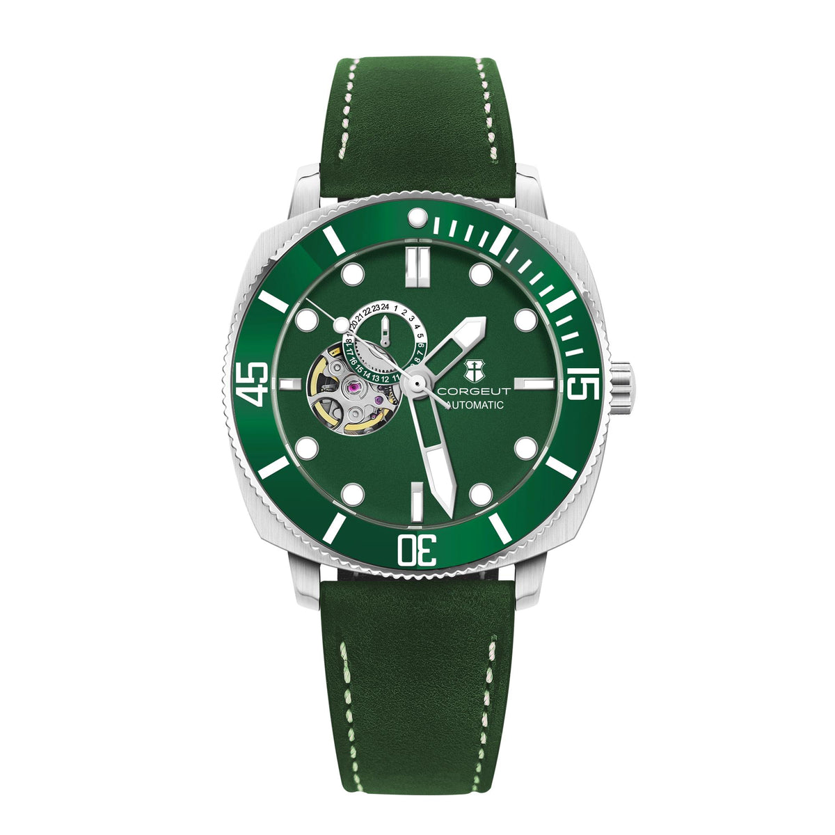 Corgeut 6030 NH39 Movement Sapphire Mirror 100m waterproof